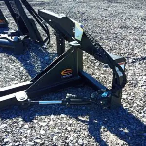 Black quick attach skid steer grapple.