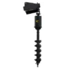 Black hydraulic post hole digger.