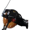 Quick Attach Stump Grinder with saw.
