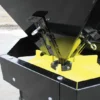 Spreader hopper with rotating impeller.