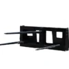 Black metal pallet forks for loader.