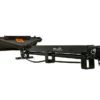 Black hydraulic skid steer snow pusher.