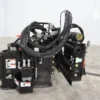 Black skid steer hydraulic rock rake.