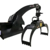Black SkidPro grapple and mulcher attachment.