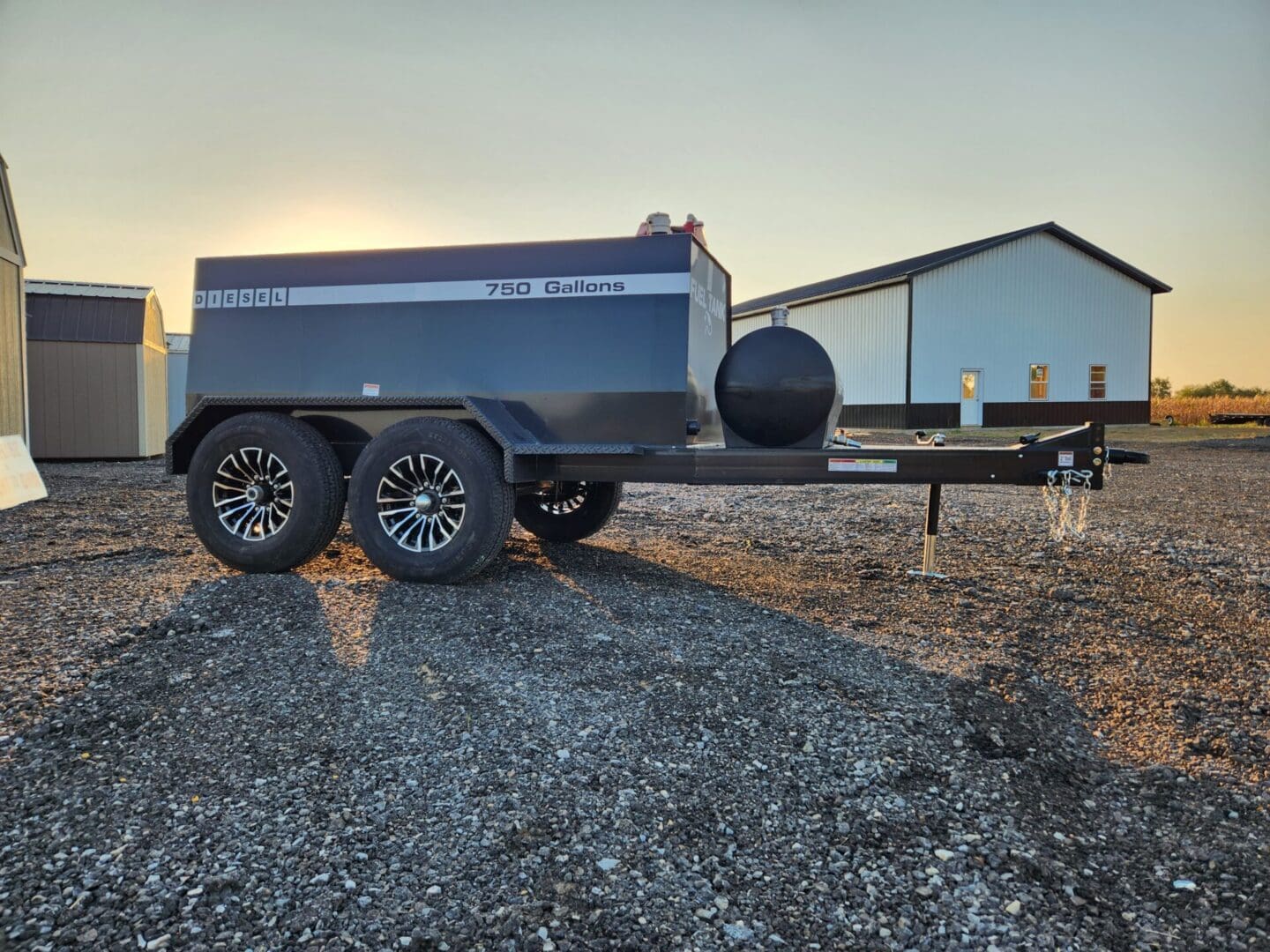 750-gallon diesel fuel trailer.