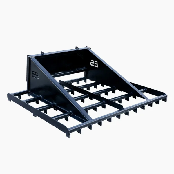 Black land leveler for tractors.